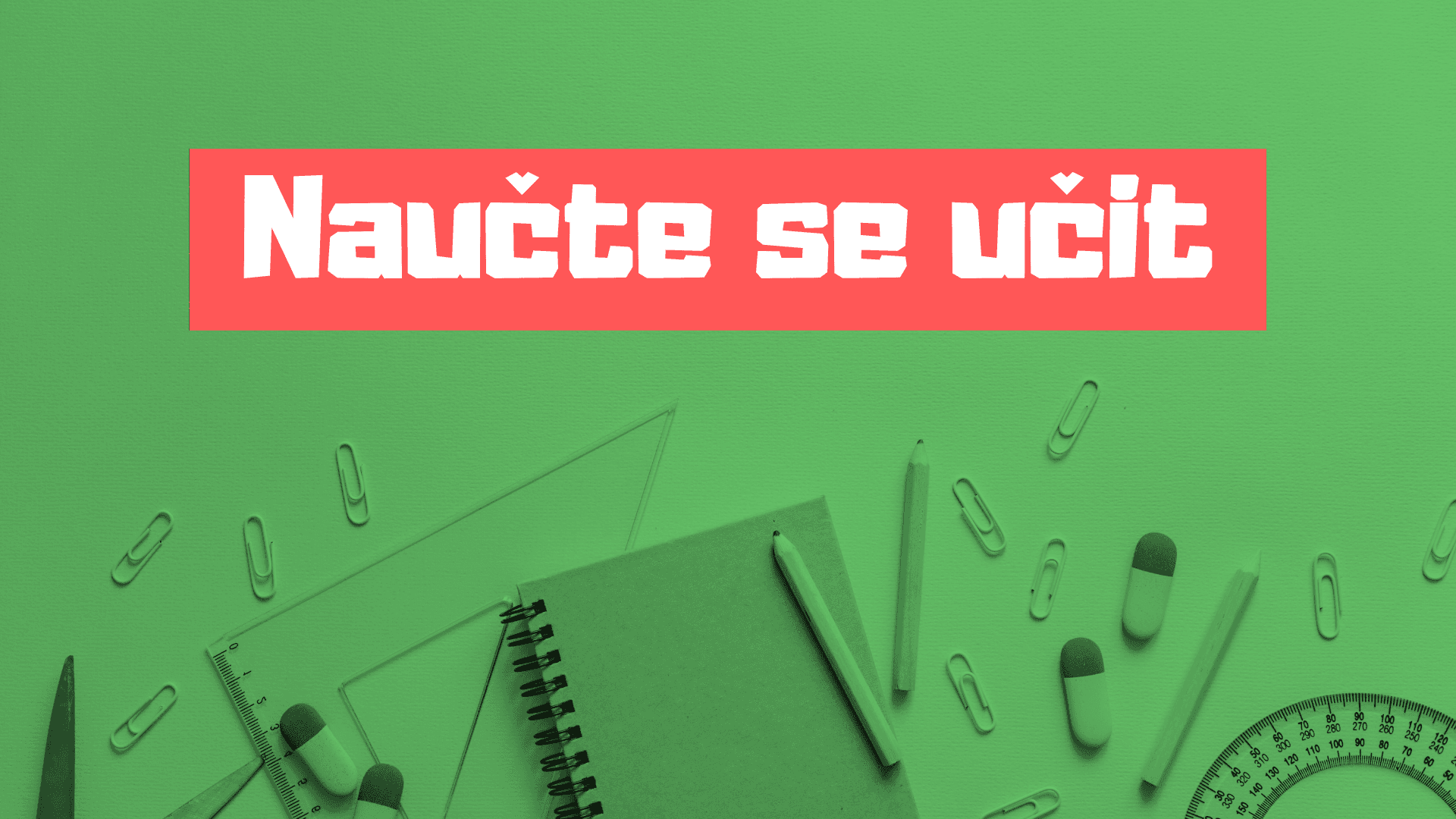 Naučte se učit 🎓
